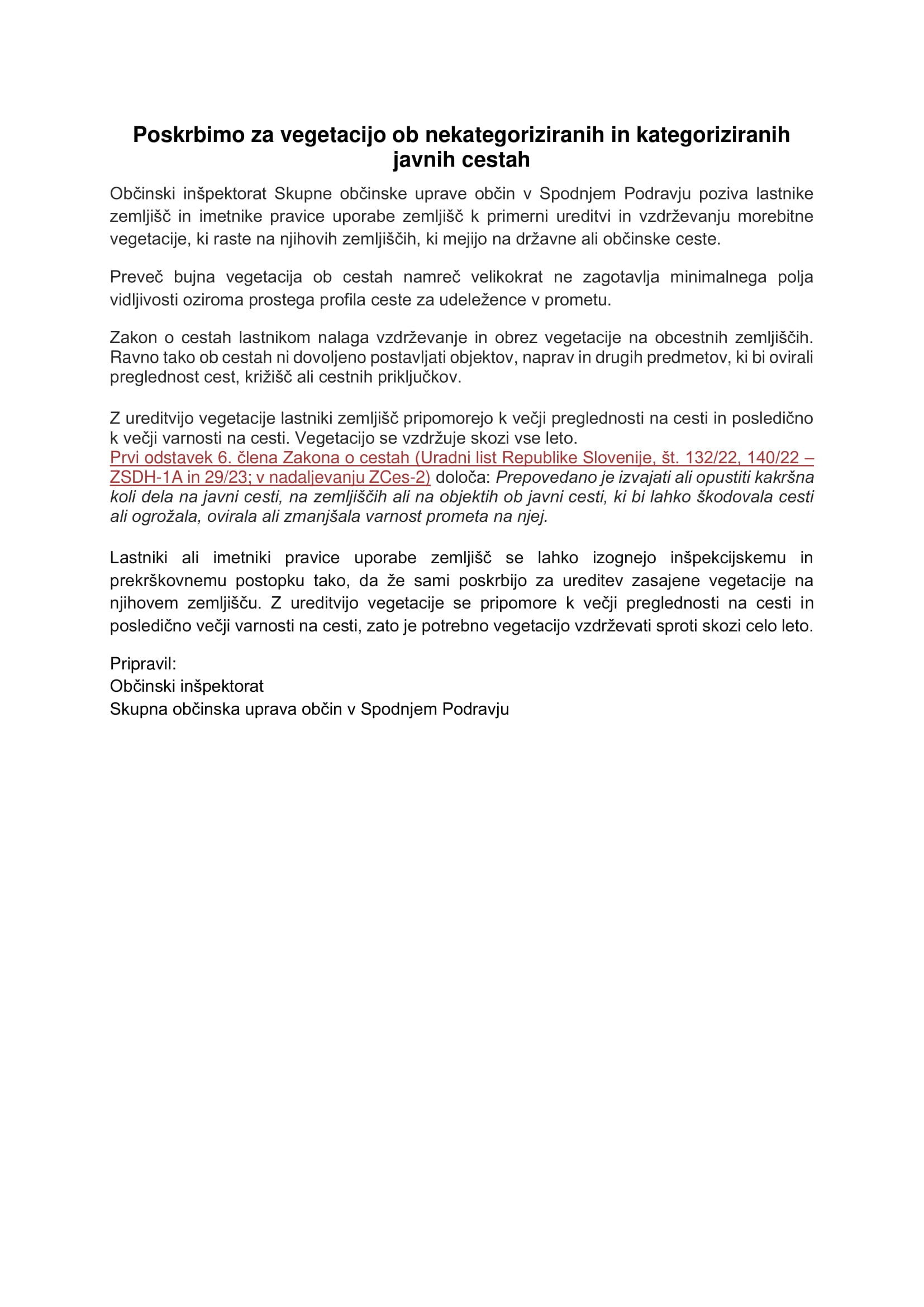 vegetacija ob cestah - prispevek-1
